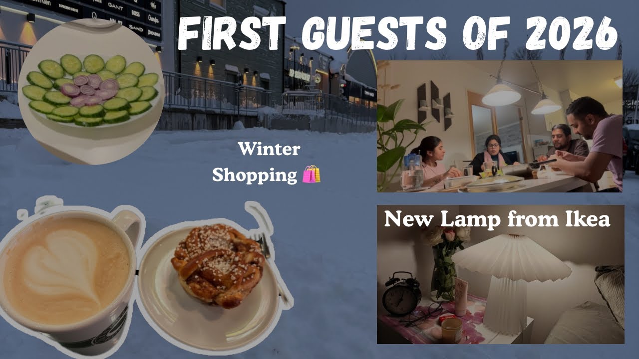 EAT Together 🍽️ | First Guests of 2026 🏠 | Winter Shopping + IKEA Lamp Assembly | Daily Marathi Vlog