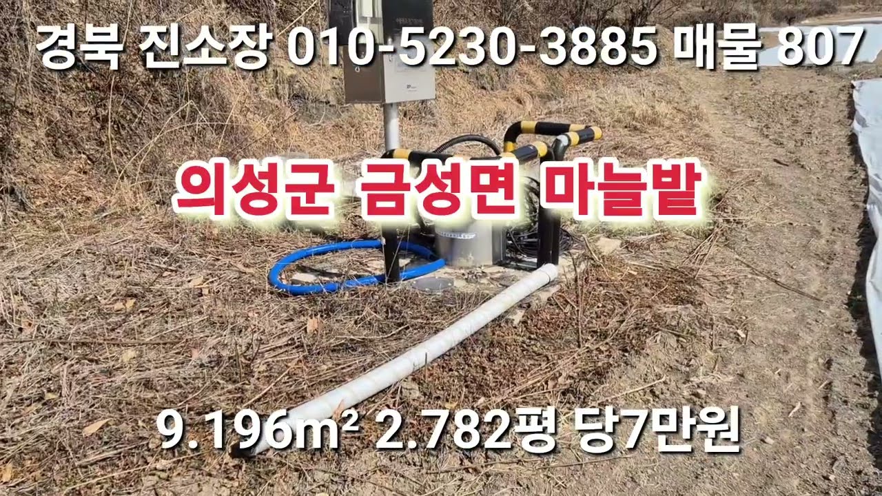 매물 807 #진소장 부동산 #의성부동산 #군위부동산 #안동부동산 #의성 땅 매매 #군위 땅 매매 #과수원 매매 #촌집 매매 #임야 매매 