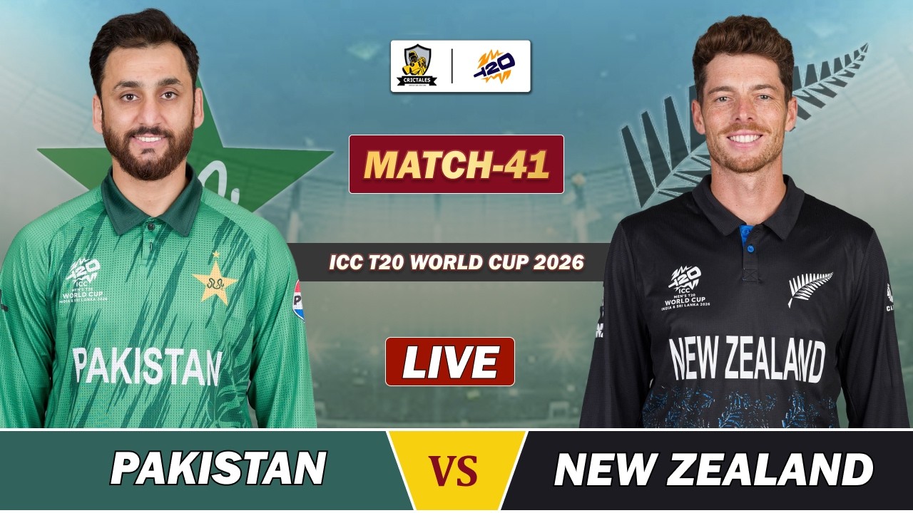 PAKISTAN vs NEW ZEALAND ICC T20 WC 2026 MATCH 41 LIVE | PAK VS NZ LIVE COMMENTARY