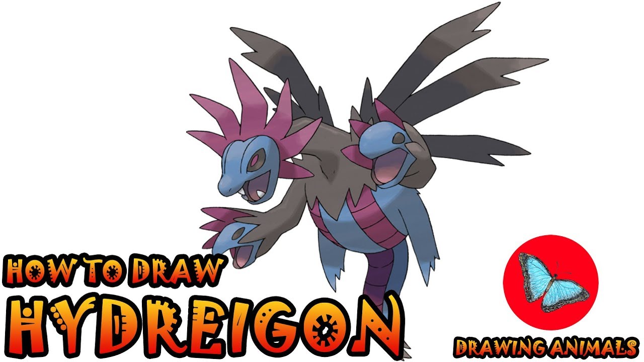 How To Draw Hydreigon Pokemon | Drawing Animals
