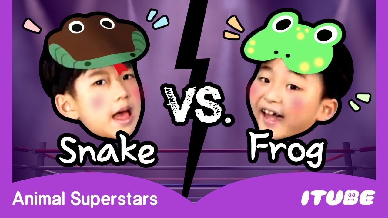 Snake vs. Frog | Animal Superstars | Animal Dance Song | Nursery Rhymes & Kids Songs