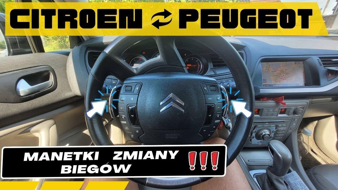 Jak zamontować manetki zmiany biegów Citroen C5 / Peugeot – krok po kroku (łatwy montaż)