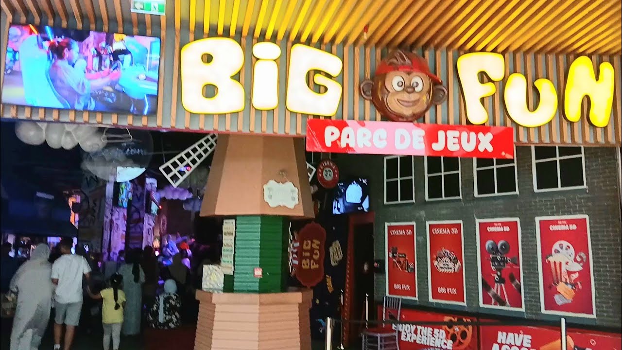 جولة رائعة في  BIG FUN TANGER تنشيط والعاب متنوعة للصغار والكبار .جميع المعلومات فالفيديو 