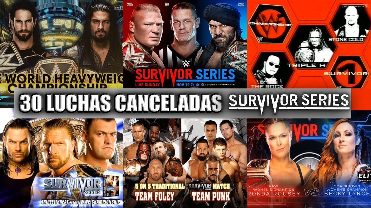Luchas CANCELADAS de Survivor Series