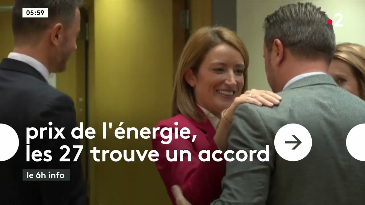 France 2: Le 6h info graphics refresh/new titles - 21-10-2022