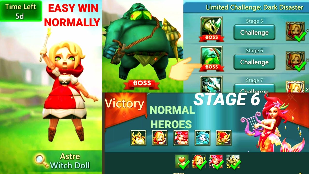 Lords mobile limited challenge dark disaster stage 6
