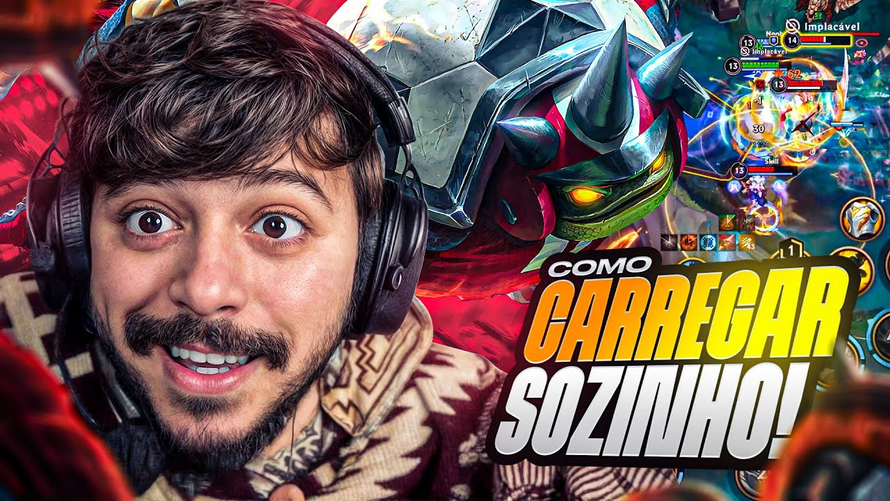 COMO CARREGAR SOZINHO UMA PARTIDA! WILD RIF