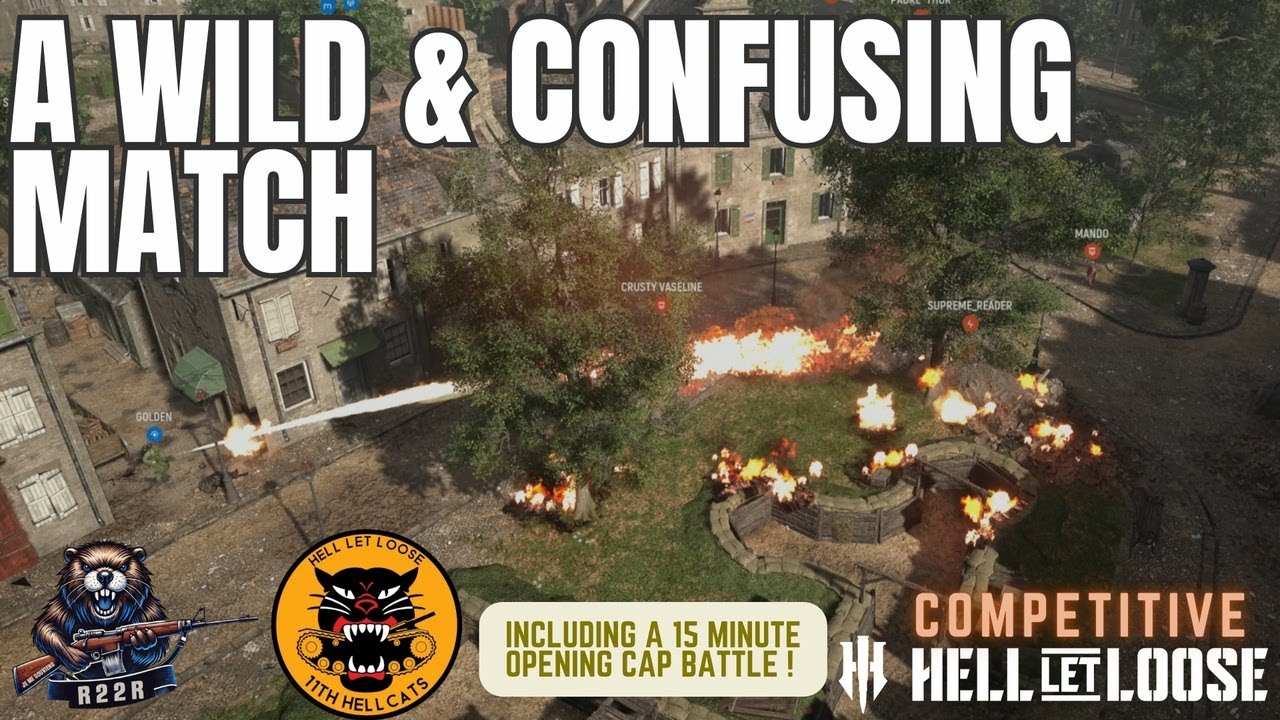 Hell Let Loose Competitive Highlights -  R22R vs 11th  - Carentan Town Center - Winter War League