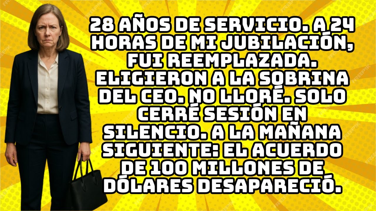 28 AÑOS DE SERVICIO. A 24 HORAS DE MI JUBILACIÓN, FUI REEMPLAZADA. ELIGIERON A LA SOBRINA DEL...