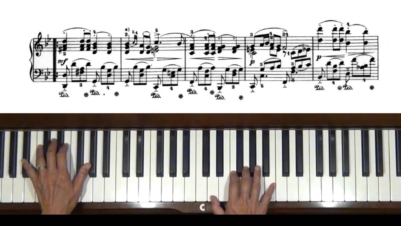 Schubert Impromptu Op. 142, No. 3 Theme Piano Tutorial
