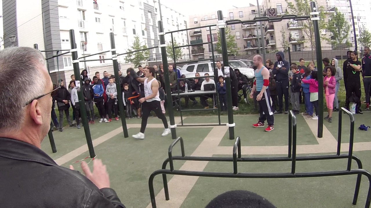 Démo street workout à Soisy-sous-Montmorency partie 1 (Gena et Guillaume)