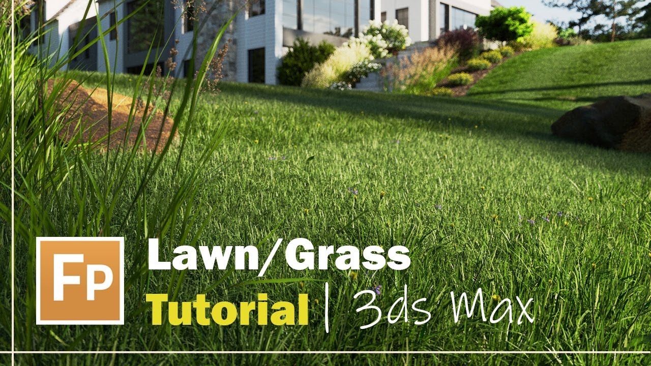 Lawn / Grass Tutorial on Forest Pack and 3ds Max.  How to do English style Lawns.  Easy sod!