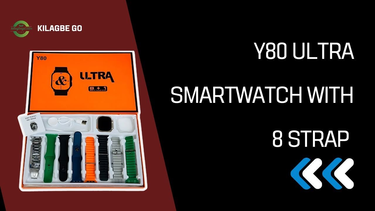 Y80 Ultra Smartwatch With 8 Strap full review  2024 | Y80 Ultra Smartwatch review bangla