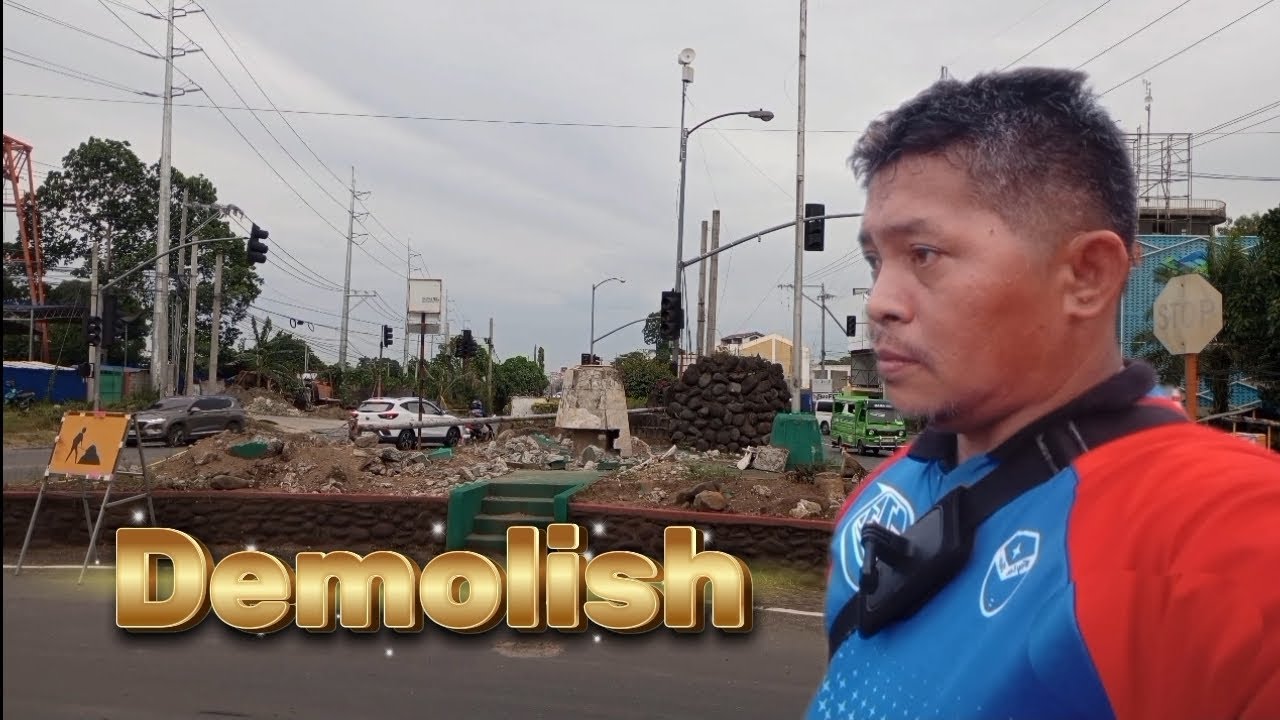 Davao to Samal Bridge Project. Tinangal na ang Rebulto sa harap ng Caltex.
