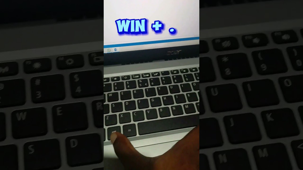 How to Insert Emojis on Windows Computer..🤗😎 #emoji #windowstips #computer