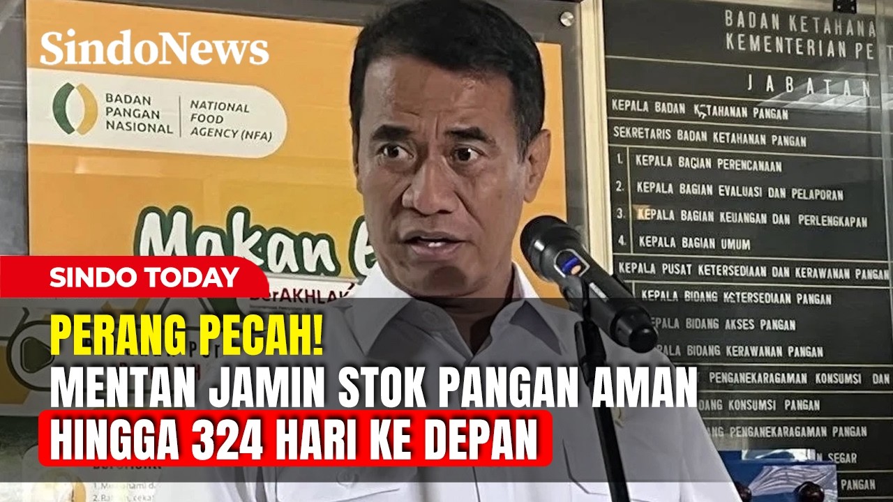 Perang Pecah! Mentan Jamin Stok Pangan Aman Hingga 324 Hari ke Depan | Sindo Today | 07/03