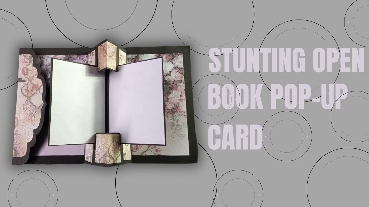 Stunning Pop-Up Scrapbook & Open Book Card  | by crazycraftzXYZ