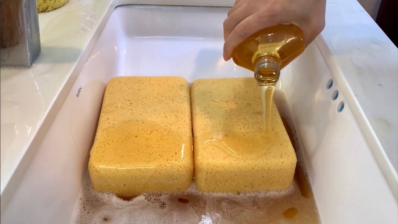 PINE SOL + MURPHY’S OIL ✨ 🌲Pine Honey🍯✨ From The Vault - sponge ASMR
