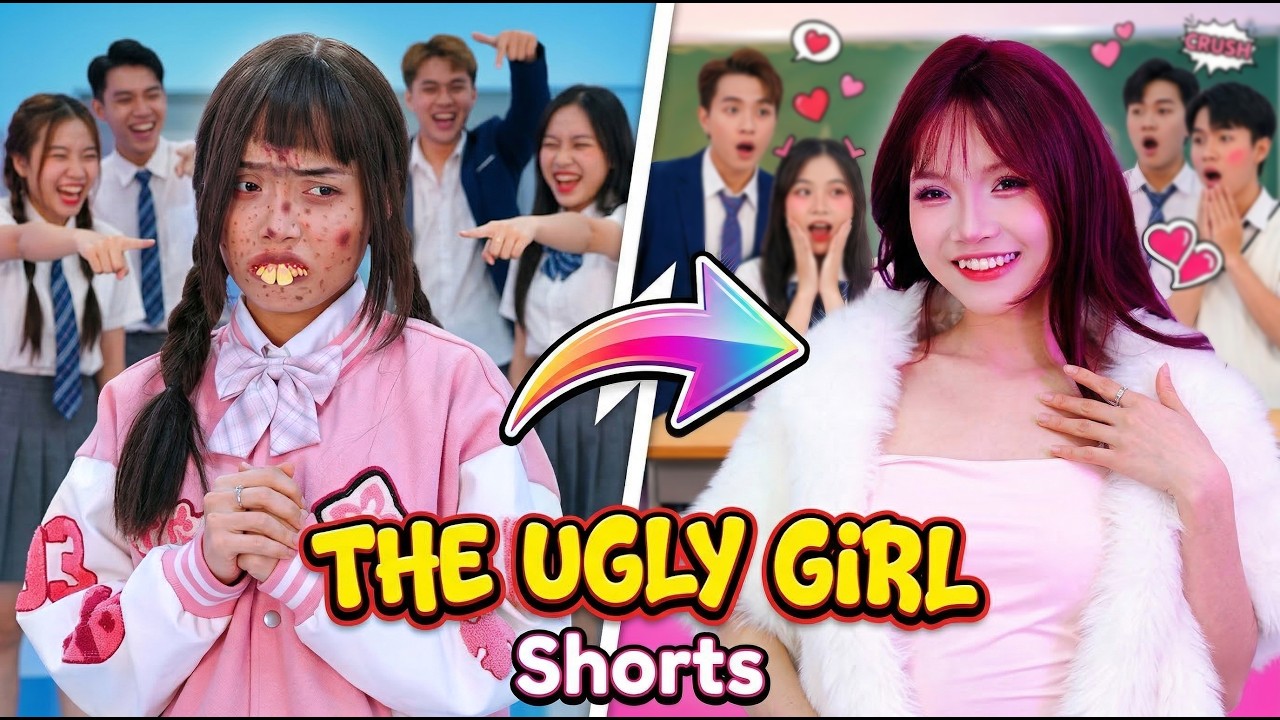 “Некрасивая” девушка превращается в красивую принцессу | Подборка Shorts | Yến Dương