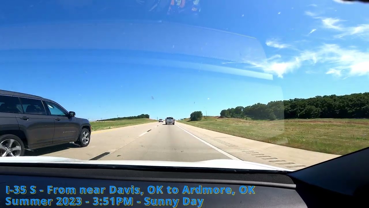 👉 More driving on I-35 || From Davis, OK to near Ardmore, OK  || 7