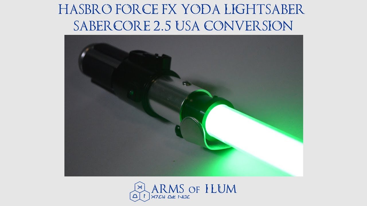 Hasbro Force FX Yoda Lightsaber SaberCore 2.5 USA Conversion
