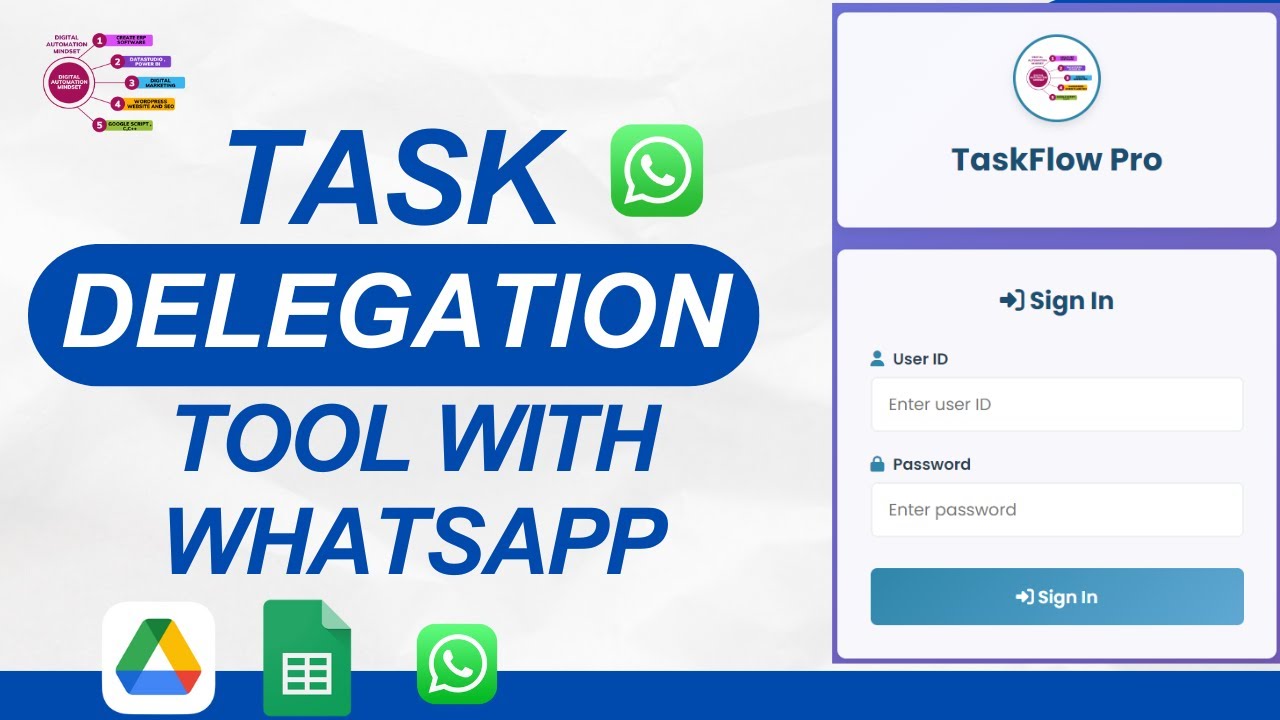 Task Management System | Delegation Tool | Whatsapp Automation