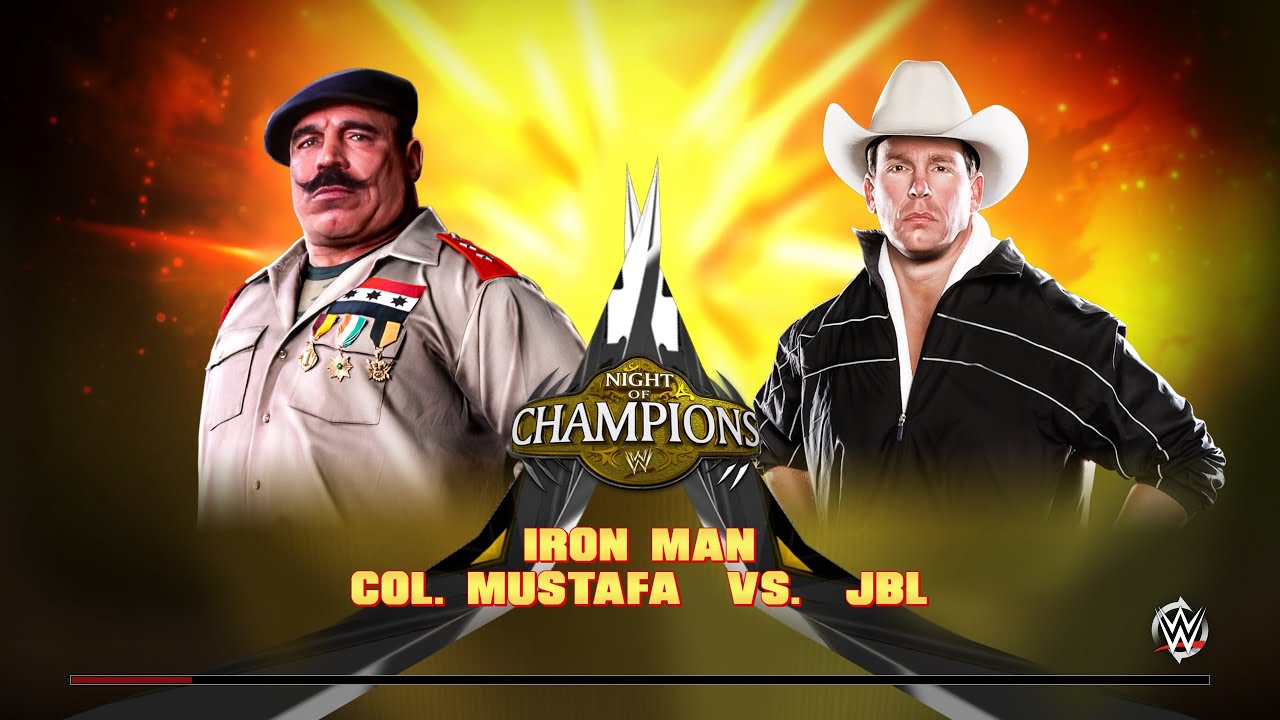 WWE 2k15 Чемпионат Вселенной первый этап Col.Mustafa - JBL бой первый