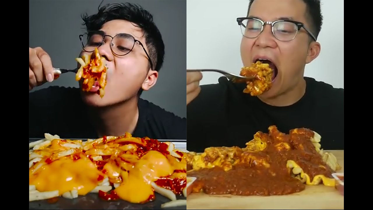 ASMR CHILI CHEESE FRIES MUKBANG | CHILI CHEESE FRIES MUKBANG COMPILATION