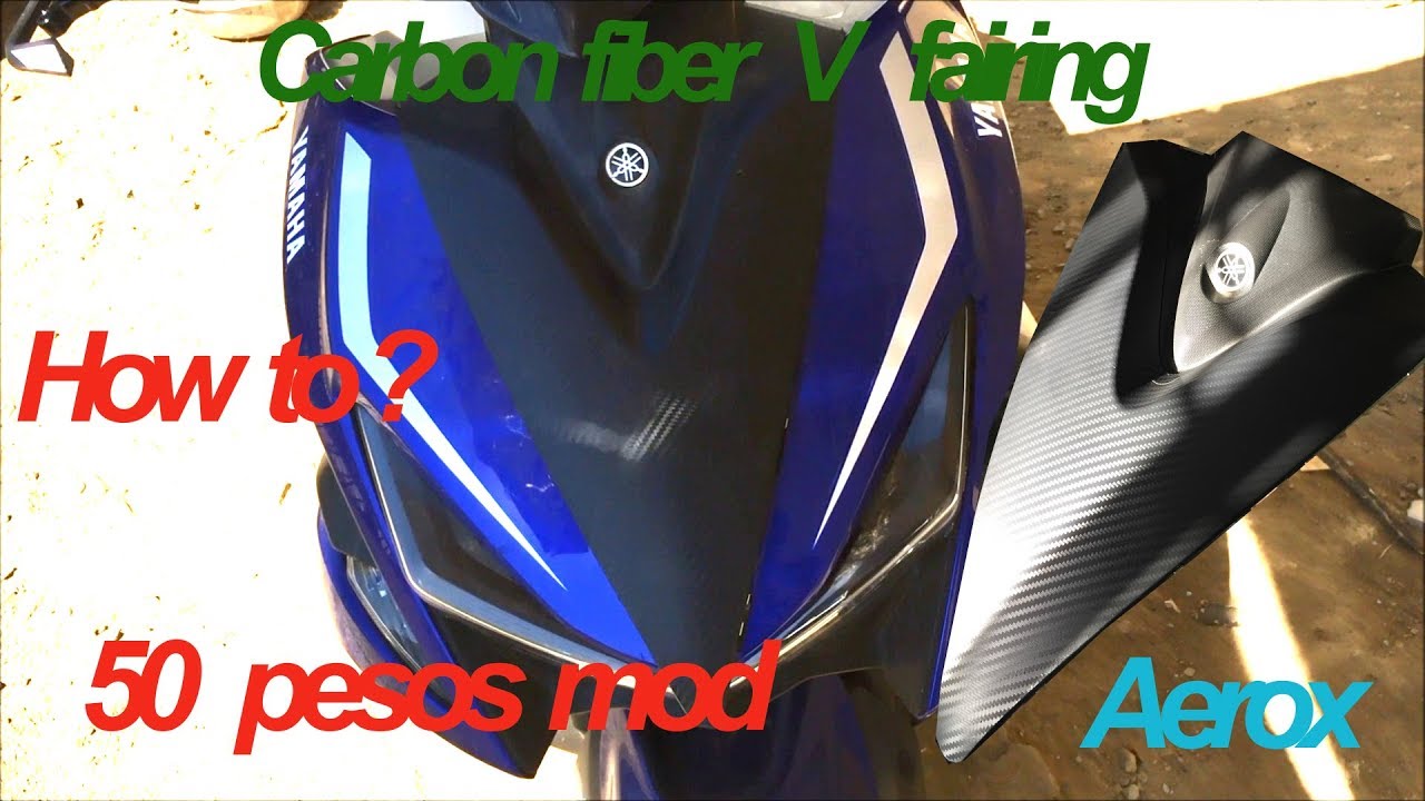 Yamaha aerox carbon fiber wrap part 1 | How to | DIY