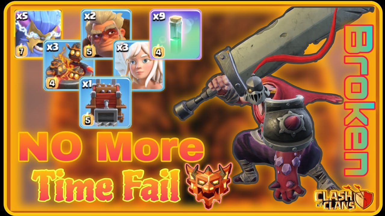 This Super Yeti Is So Fast & Easy. RC Revive, Druid, Invis, Furnace, LL Combo Are Fun Strategy.Army👇