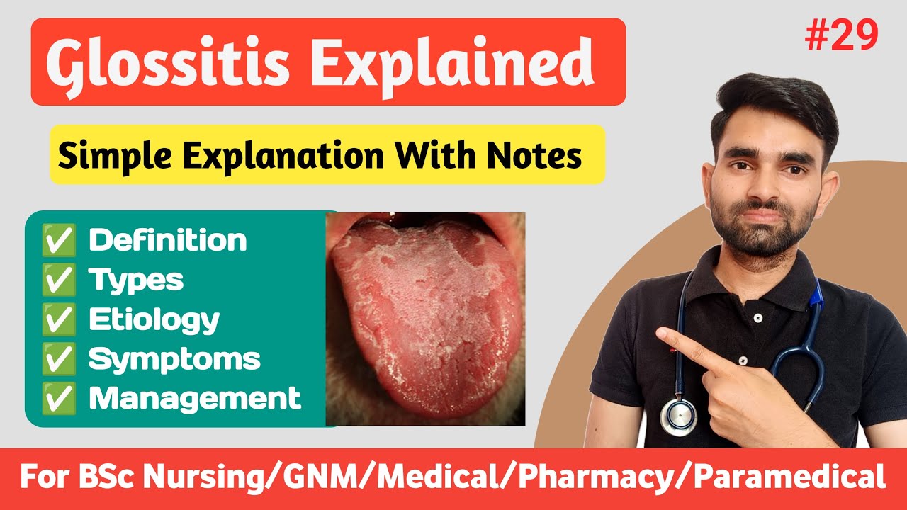 Glossitis in Hindi | Types, Causes, Symptoms And Treatment of Glossitis