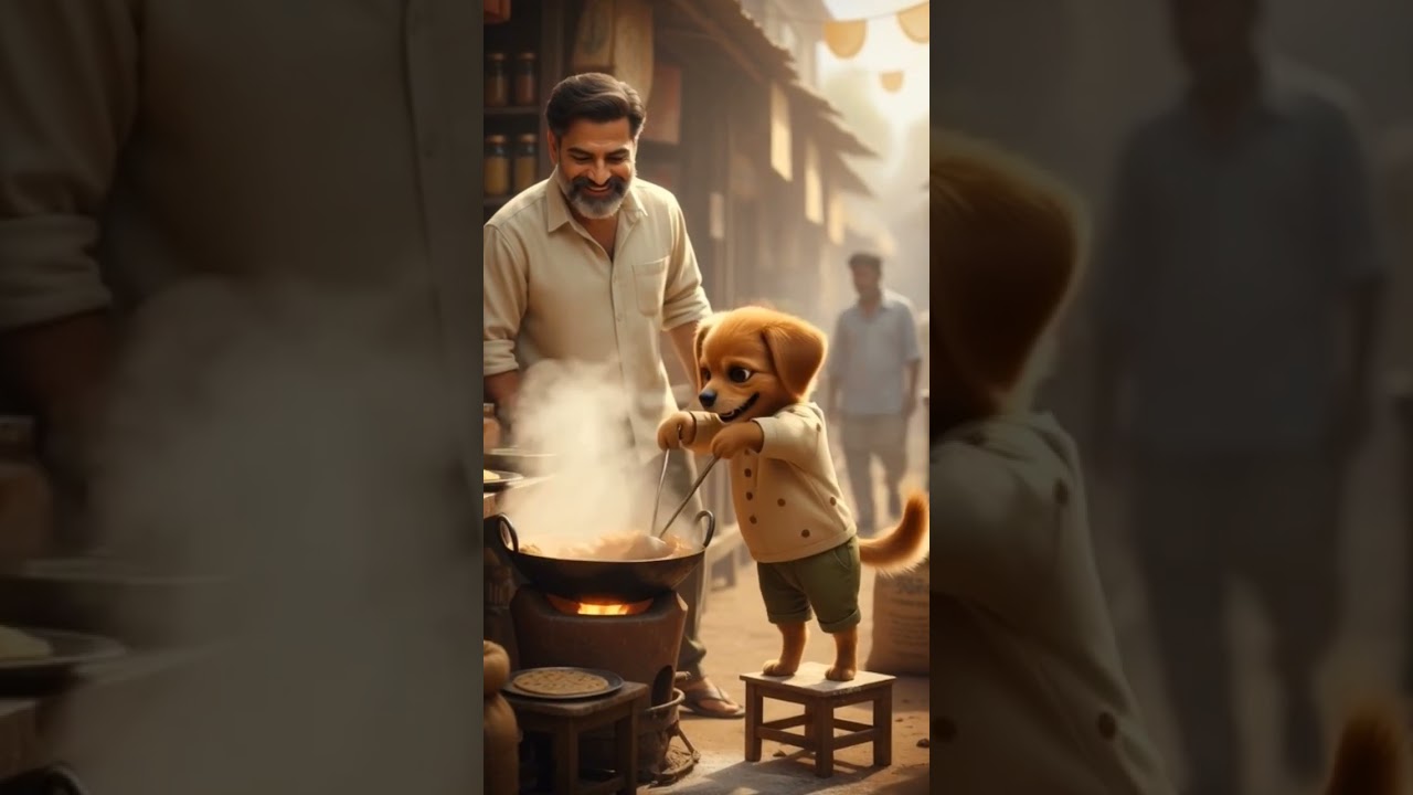 "An Emotional Story of a Hungry Puppy" 