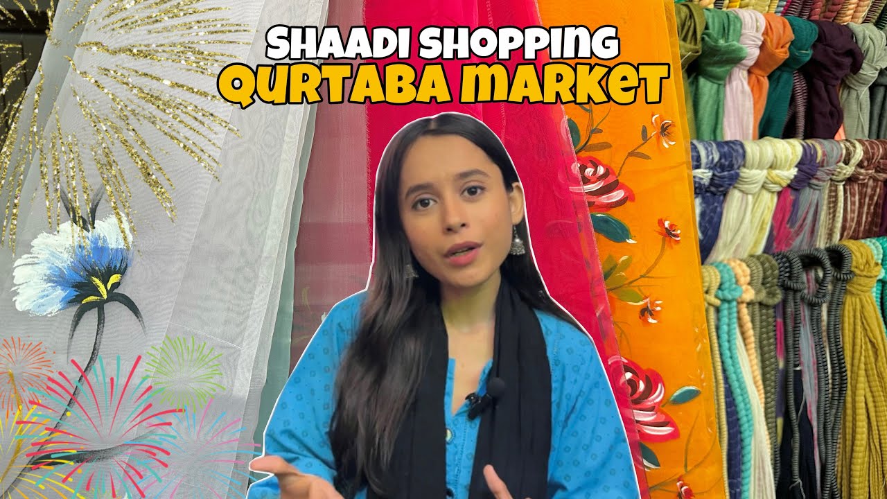 Most Famous Market for Wedding Shopping | Qurtaba Market | Hand Embroidered Dresses | Local Market