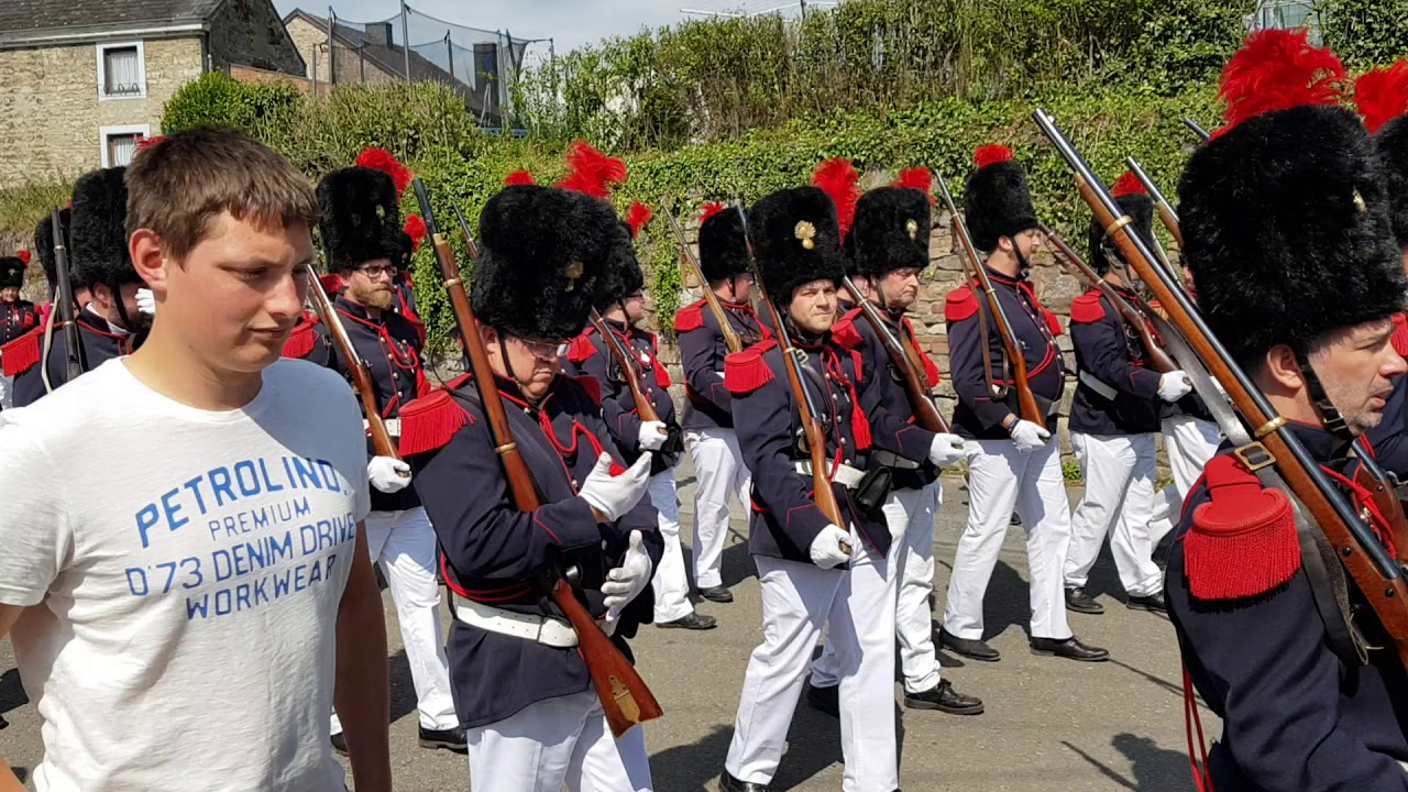 Marche Sainte Rolende 2019 Lundi de Pentecôte Gerpinnes 45 Acoz défilé de Joncret