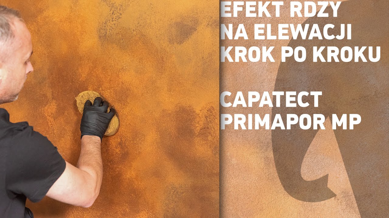 Efekt rdzy na elewacji – nowoczesny tynk dekoracyjny Caparol | Instrukcja krok po kroku