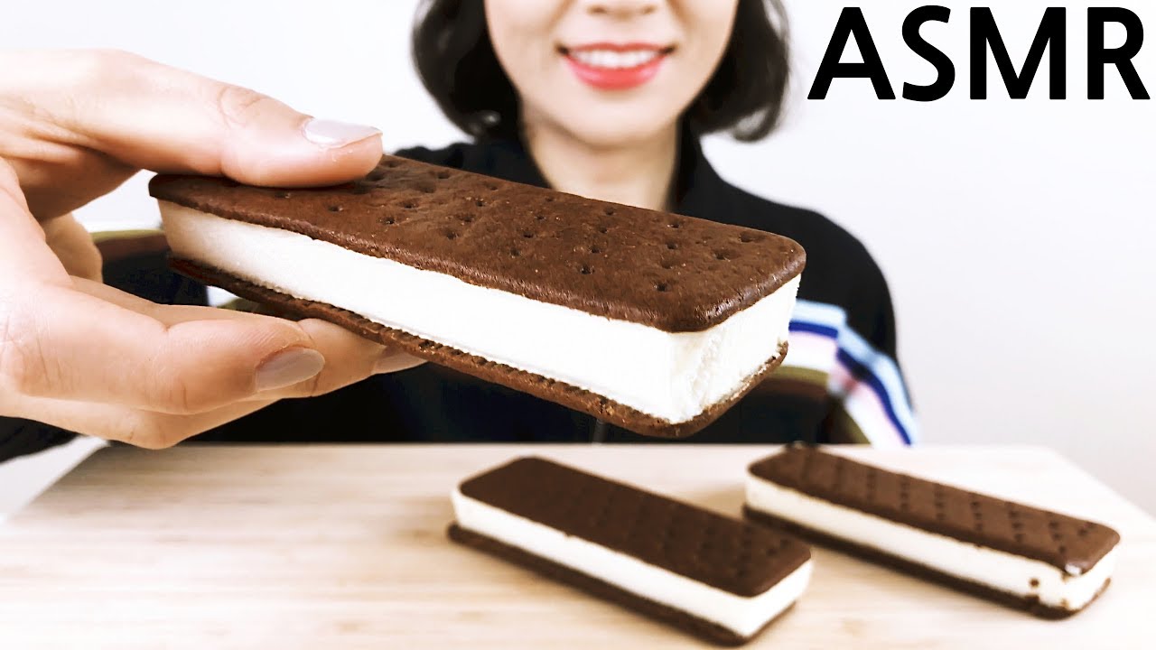 ICE CREAM SANDWICH 아이스크림 샌드위치 리얼사운드 먹방 ASMR
