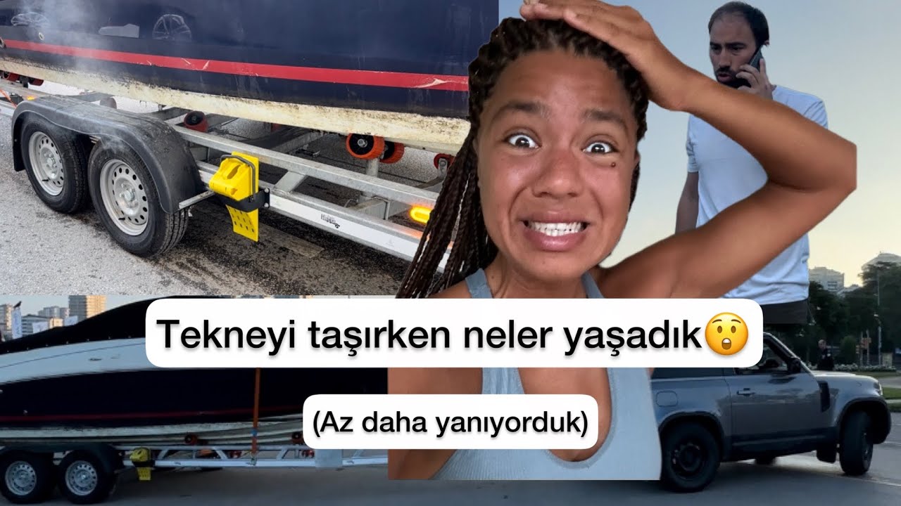 Uzun zamandır tekneyi Bozcaadaya götürmek istiyorduk ama öncesinde römorku aldığımız yere gittik.