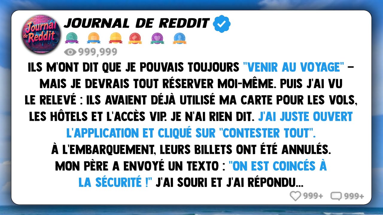 Ils m'ont dit que je pouvais toujours 
