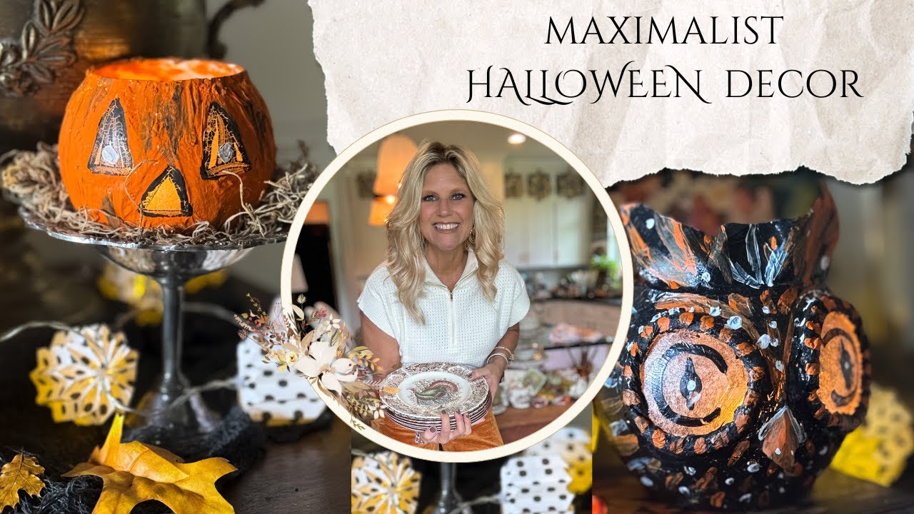 Maximalist Vintage Halloween. Fun and Sweet Halloween Decor.