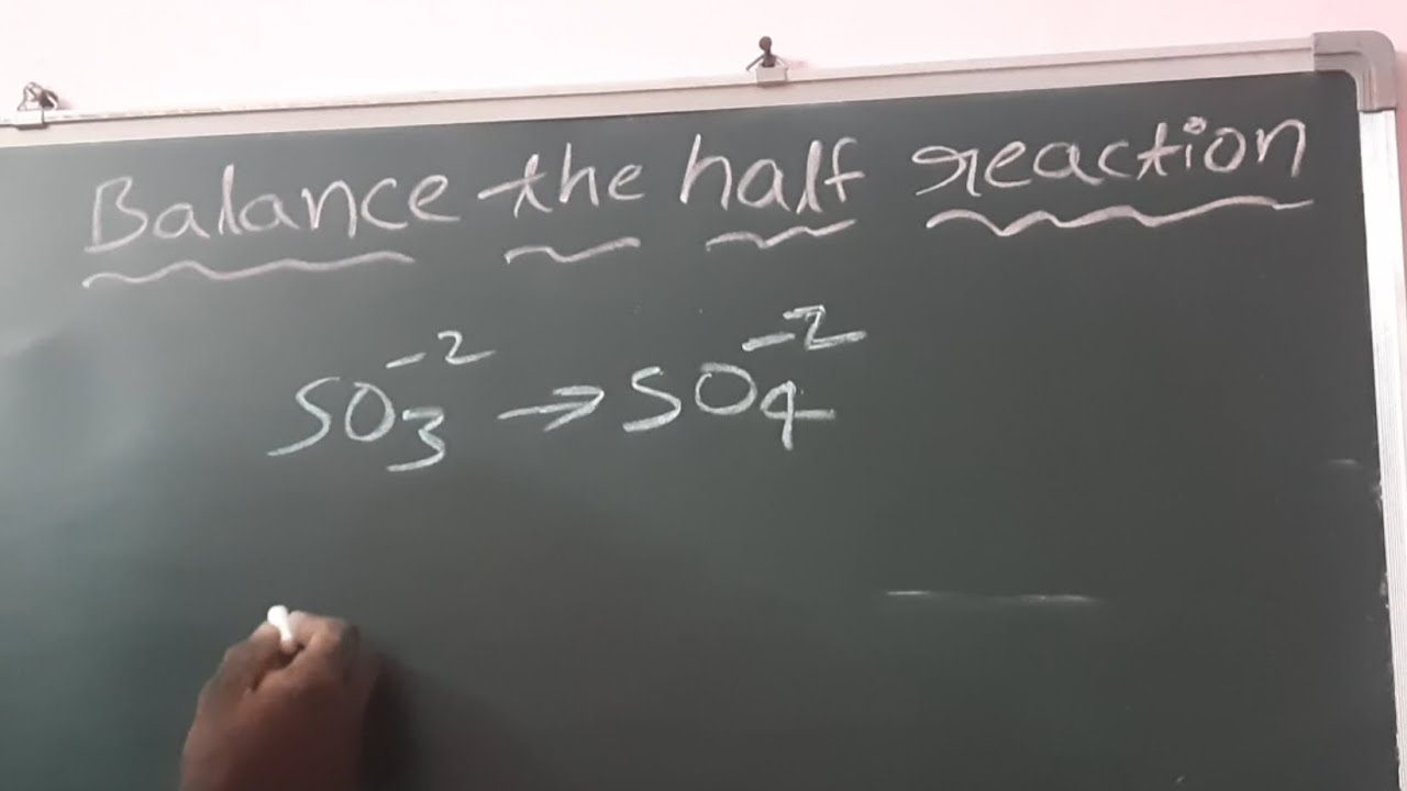 SO3^-2=SO4^-2 balance the half reaction @chemistryguide786 so3-2=so4-2 #chemistry #viralchemistry