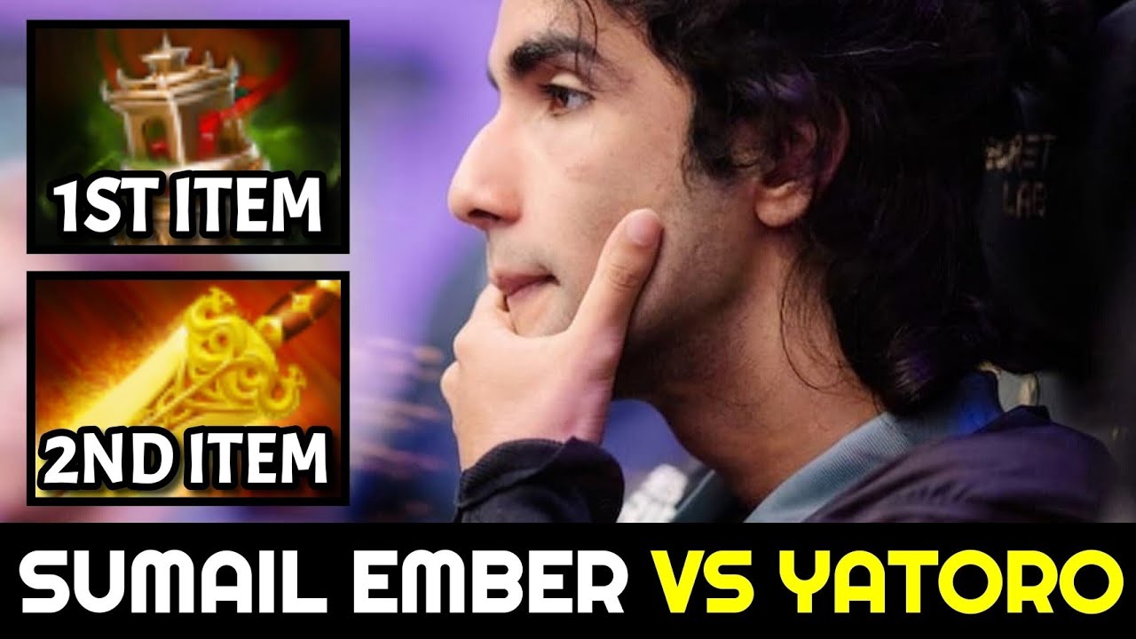 SUMAIL vs YATORO &mdash; Mid Ember Spirit with Fast Radiance Situational Build Dota 2