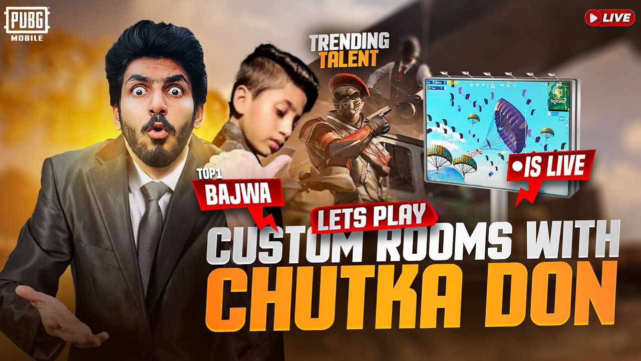 AJJ NEW TALENT OP HASSAN CHUTKA DON K SATH TIKTOKERS + YOUTUBER CUSTOM ROOMS | TOP 1 BAJWA IS LIVE