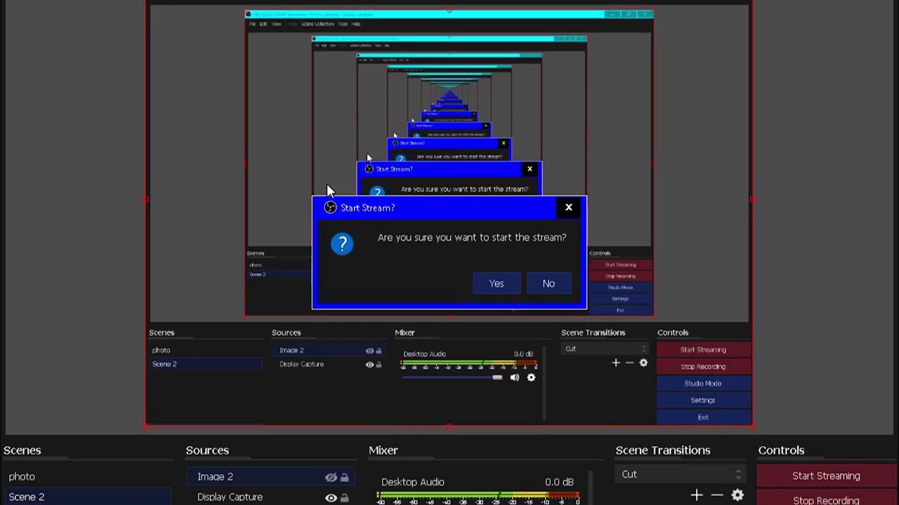 How to use the live streaming option on OBS software as a blind person?