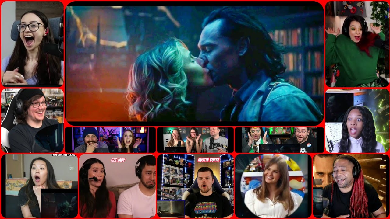 Reactors React to Loki and Sylvie Kissing Scene. Loki episode 6 Reaction. Kissing scene reaction.