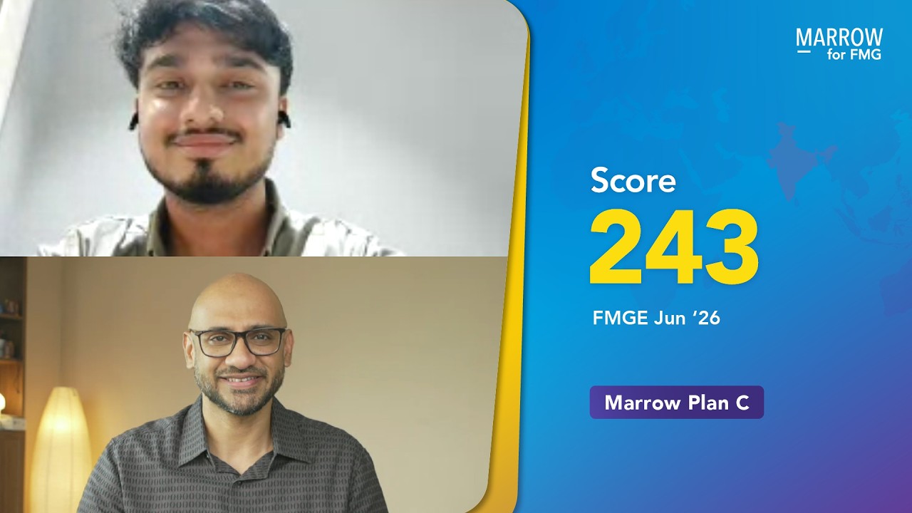 Score 243/300, FMGE Jun &lsquo;26, Dr Gagandeep (Plan C) shares his preparation strategy with Dr Abbas