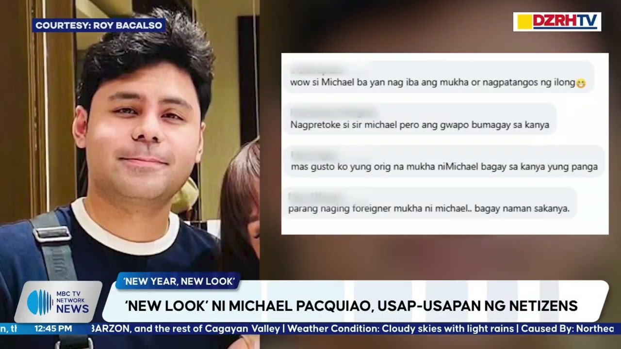 ‘NEW LOOK’ NI MICHAEL PACQUIAO, USAP-USAPAN NG NETIZENS