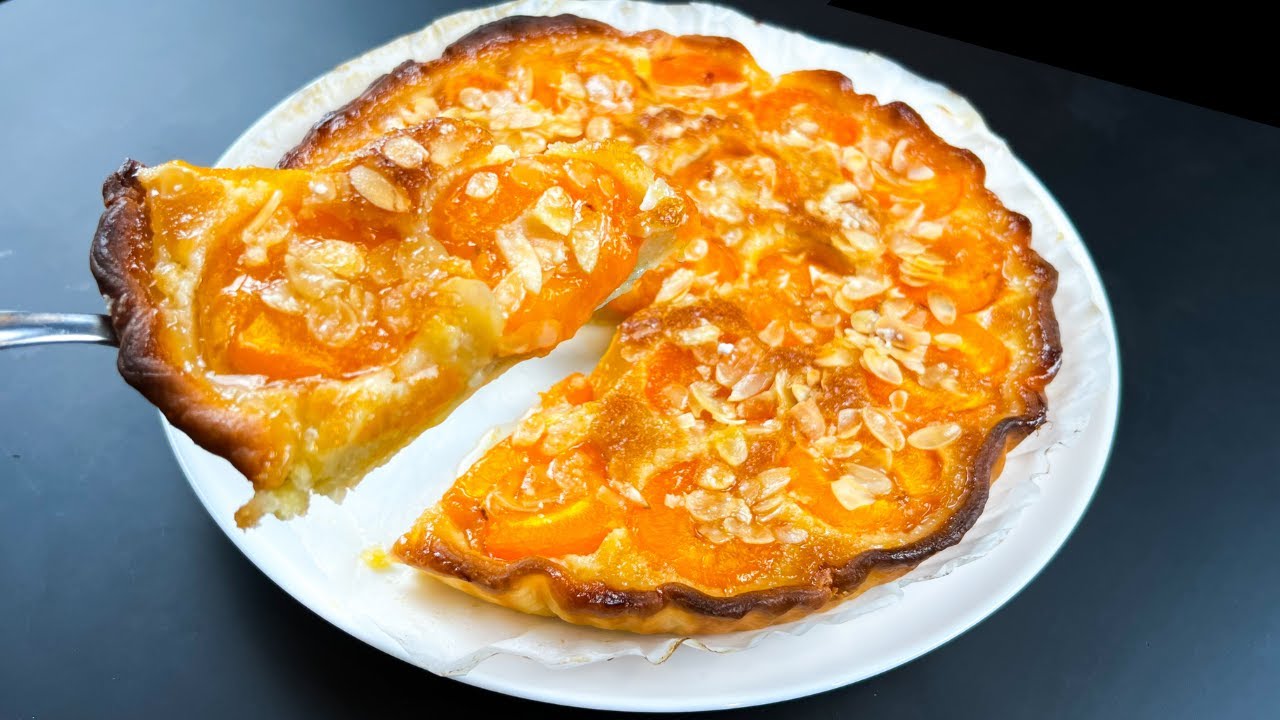 TARTE aux abricots. Savoureuse et facile à préparer