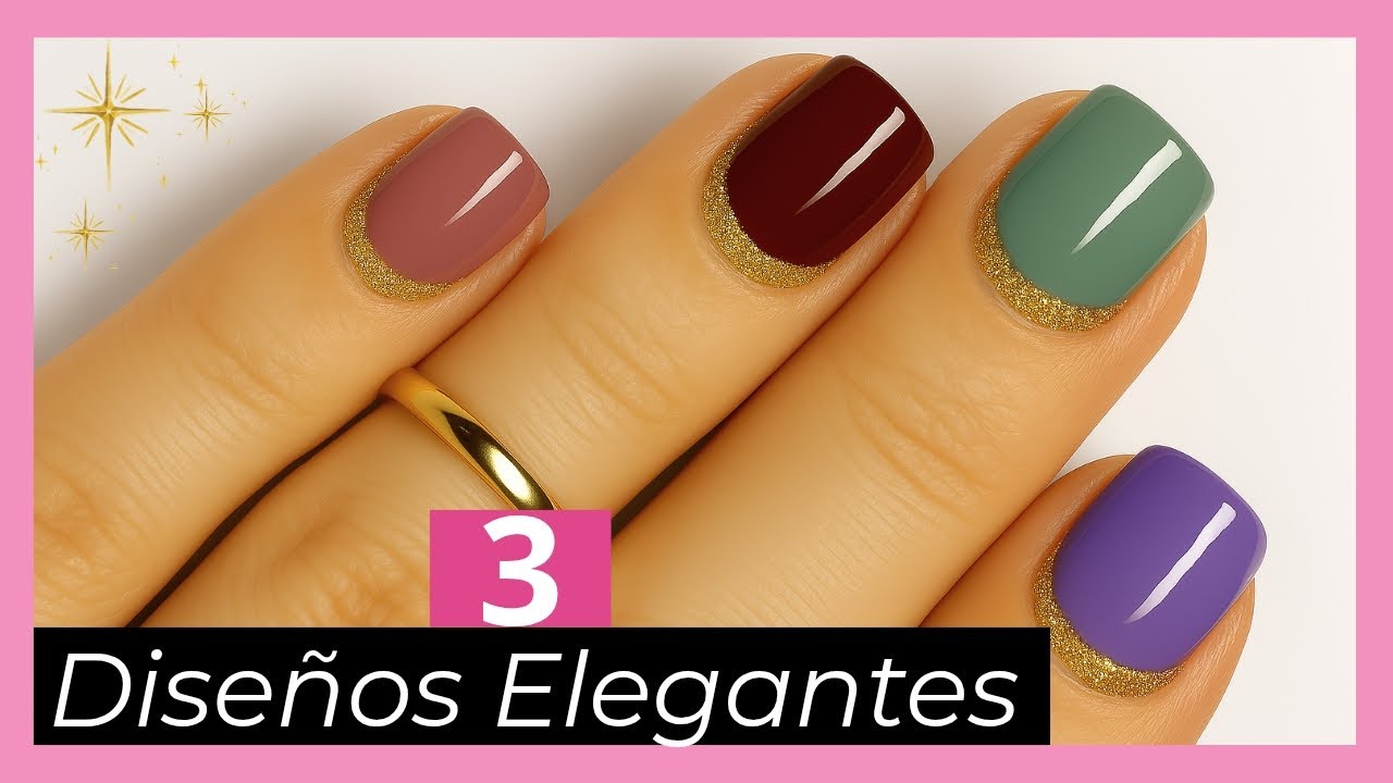 ¡Uñas elegantes en minutos con estos diseños fáciles!