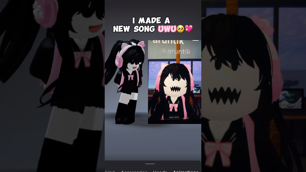 Новая милая песня🥺💖 #roblox #robloxshort