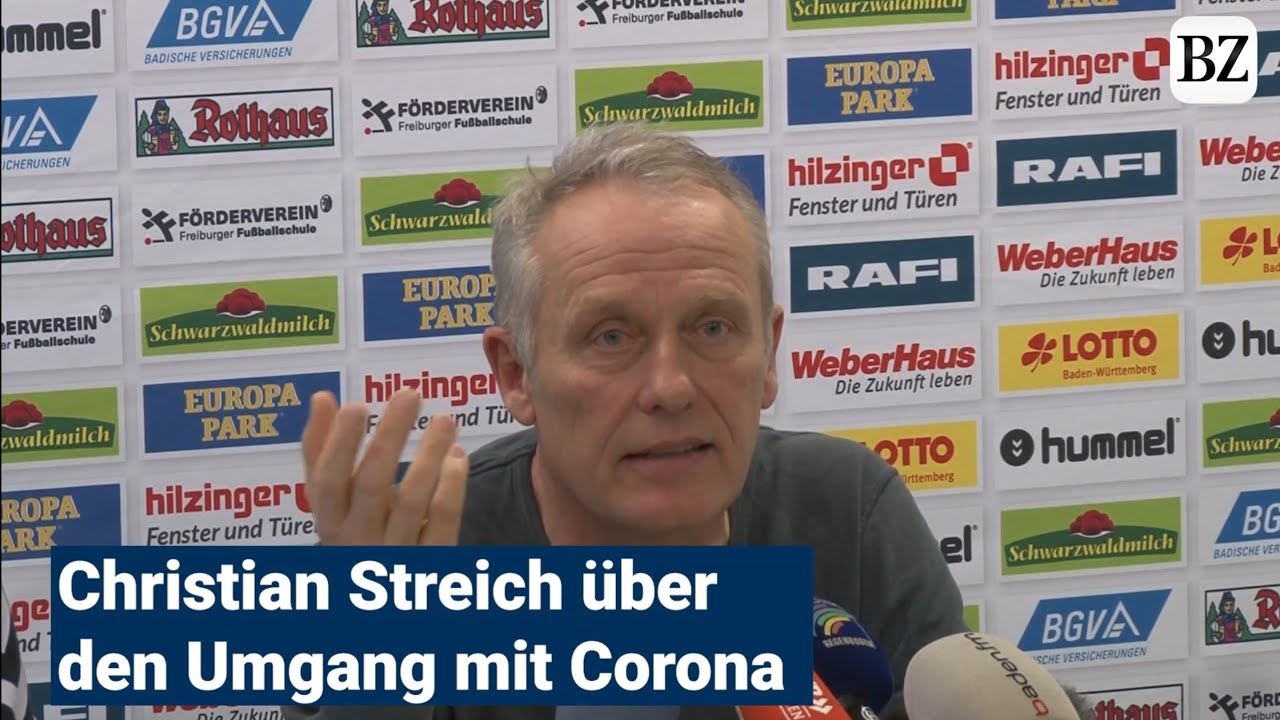 Christian Streich appelliert f&uuml;r angemessenen Umgang mit Corona